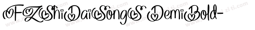 FZShiDaiSongS DemiBold字体转换